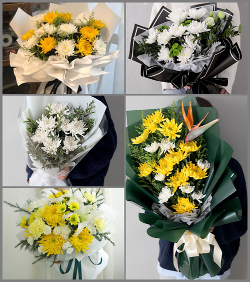 山东临沂河东区八湖镇白事花束代送